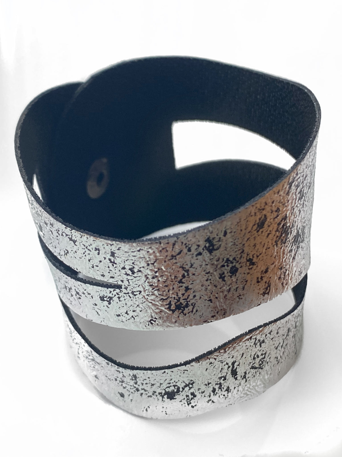 Open leather cuff